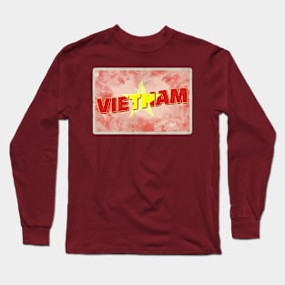 Vietnam vintage style retro souvenir Long Sleeve T-Shirt